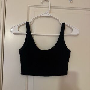 Brandy Melville Classic Black and brown Crop Top set